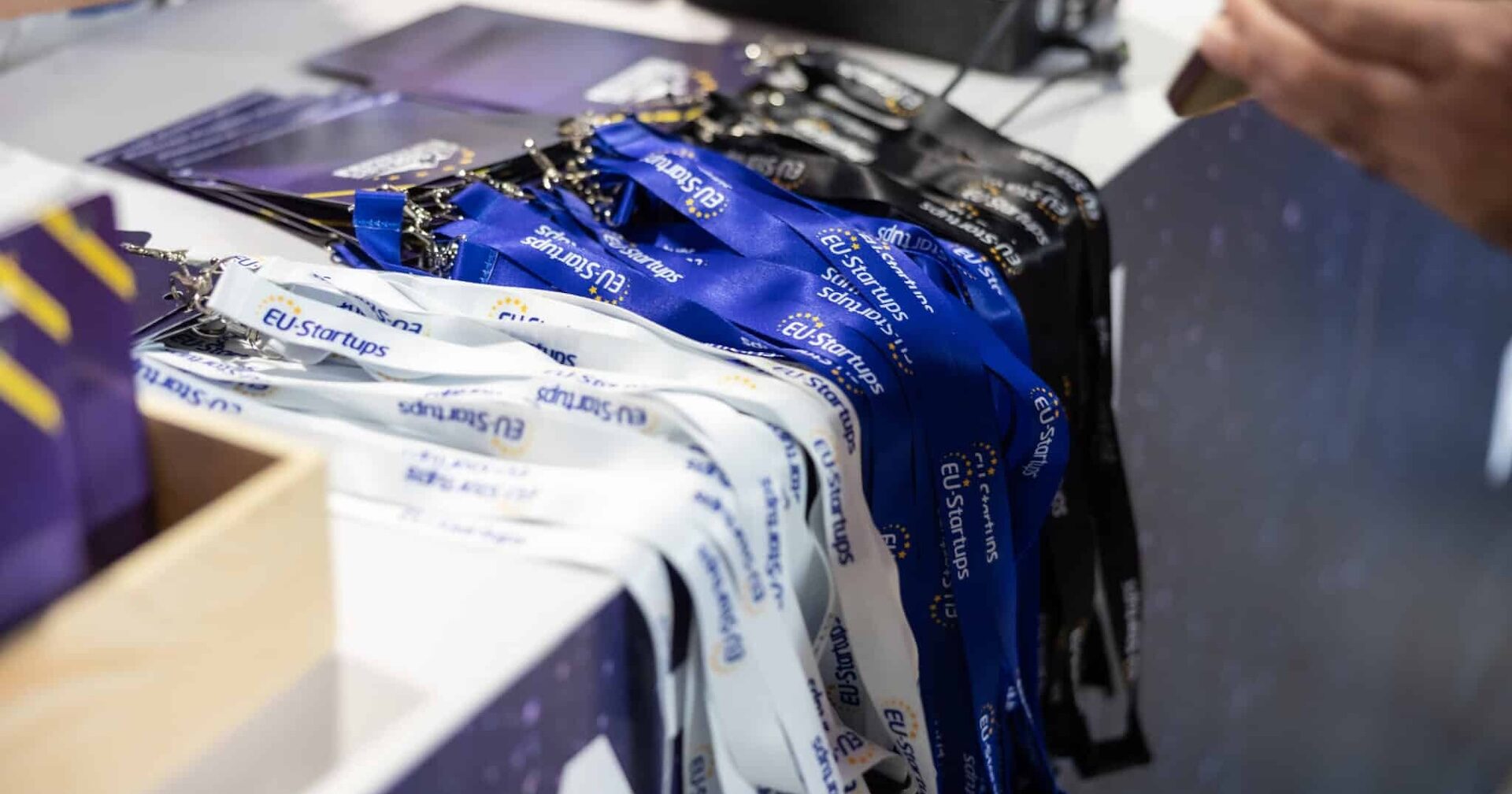 EU startups event Fredo lanyards and name badges