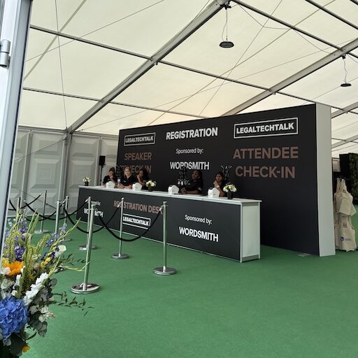 LegalTechTalk registration and check-in setup