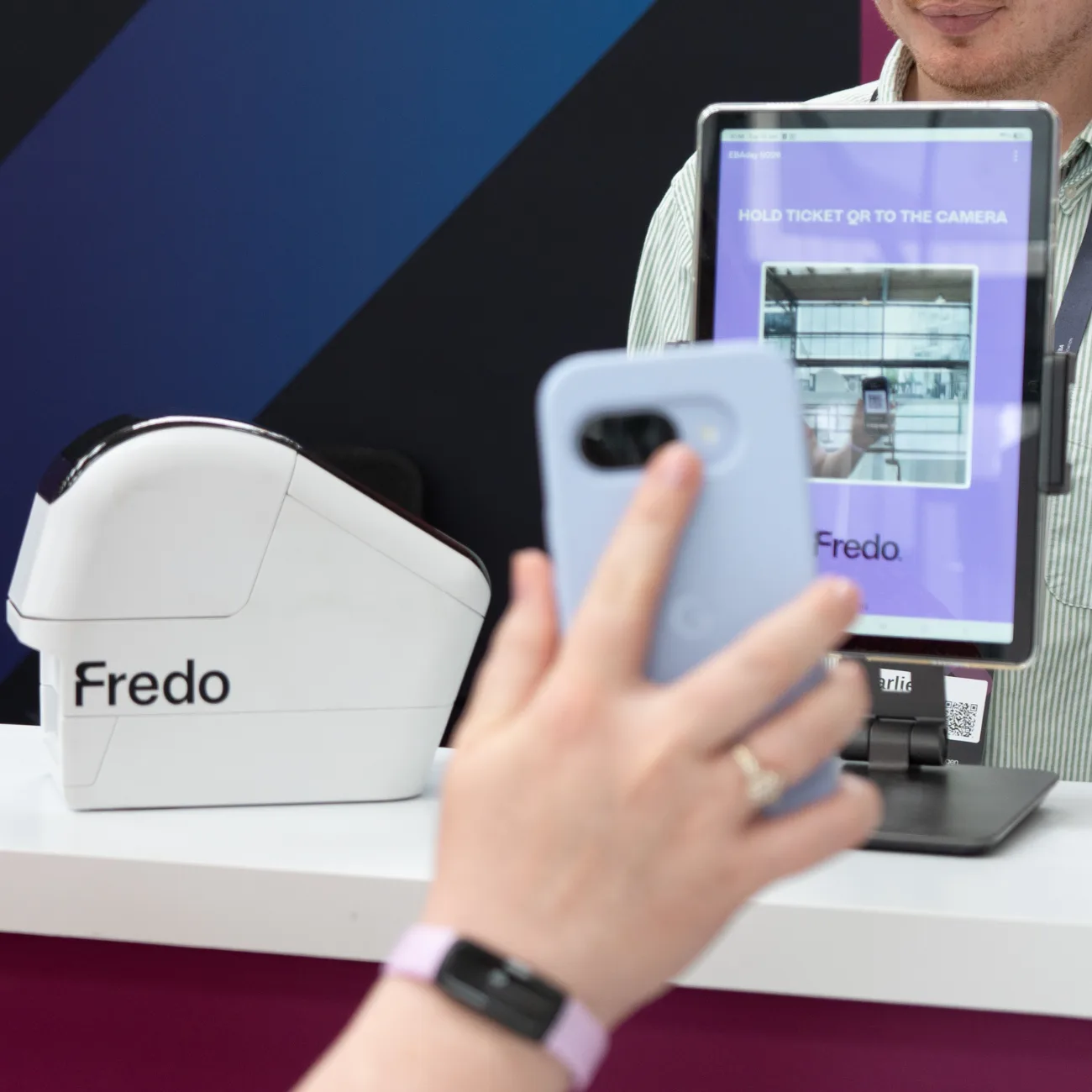 Fredo self check-in tablet